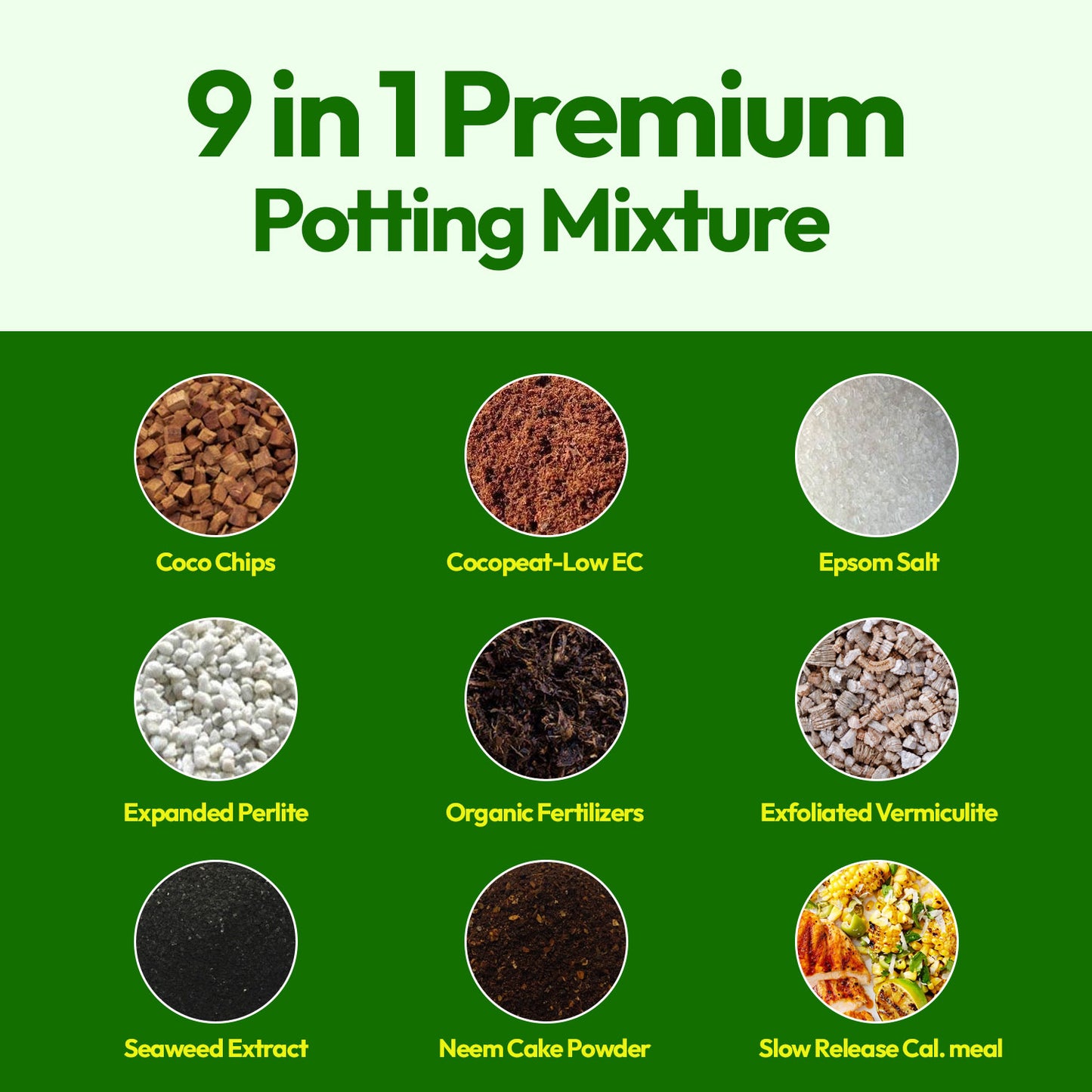 9-in-1 Soilless Potting Mix (Expands to 10 KG)