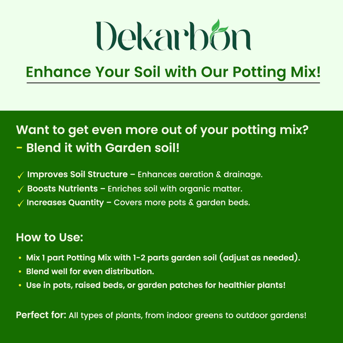 9-in-1 Soilless Potting Mix (Expands to 10 KG)