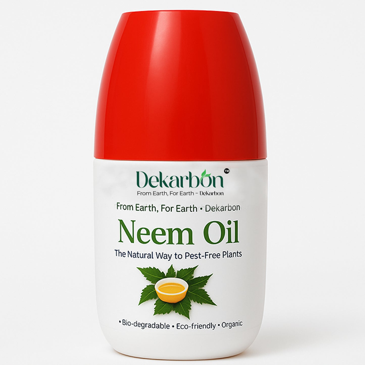 Dekarbon Neem Oil - Cold Pressed, 15000 PPM | Natural Insecticide & Fungicide