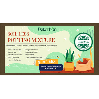 9-in-1 Soilless Potting Mix (Expands to 10 KG)